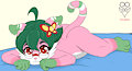 Cat laying down