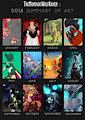 ::2018 Art Summary:: by TheMidnightWolfRaven