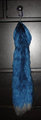 Blue grey fox yarn tail! by SerenaKitty