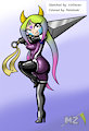 (Coloring) Uoko in a Bodysuit by Shennanigma by metalzaki