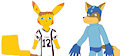 Josh and the MegaManFox with his new Jersey