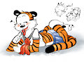 Schoolgirl Hobbes by Kabooozey