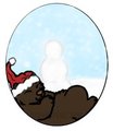 brown bear ornament