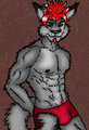 Sexy Wolf Posing by JakeLioner83
