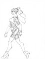 Bunny Girl Line Art by colanah