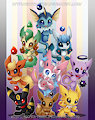 chao pokemon: eevee's family