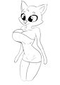 Busty Cat Girl by Stammis