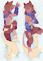 Snow Taradien Body Pillow (Clothed) by Demesejha