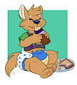 Lunch time for Kiba by TheLittleShapeshifter