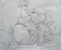Rocko/Heffer Couch Kisses by Stickyickysmut