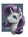 Rarity Portrait by Noctomaeus