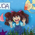 Mia at the Aquarium by TheRealAkiNeko
