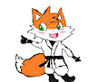 Whitey the Martial Arts Warrior Fox