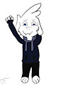 (GIFT) Stretching Asriel by DigimonForever