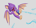 Watering the bat by NeonDemon