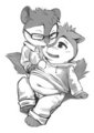 Clunk and Theodore by Clunkymunk