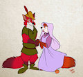 Kody Robin and Felicity Brush Rowan by hyenafur