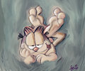 Garfield Lying in the Grass by TherynRM