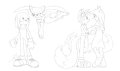 Sonic Couples 1 (sketch) by LaliLop