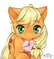 Applejack Valentine by aquoquoo