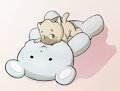 Teddy and a cat