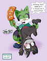 Donovan Paddles James for his Trouble (Commission) by EmperorCharm