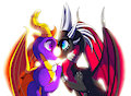 Spyro x Cynder by PlagueDogs123
