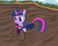 Twilight Sparkle muddy school uniform
