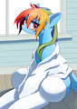 Rainbow Dash in White Socks and White Shirts