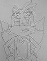 Tails (un colored) by Greythehedgehog
