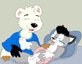 Tummyrubs and pedaling