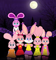 Pink Bunnies on the Move