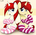 Socks for mom and daughter
