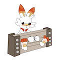 A Stocked Scorbunny (+ TICKLING ALT) by TeeGeeTea
