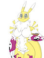 Gift Art: Data the Renamon by Lucedo