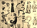 1920's Girls-Vintage Color