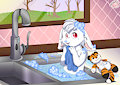 In the sink