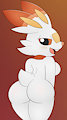 Scorbunny pokemorph by ZinnyZ