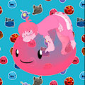 A gecko and the slime (gif)