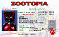 Zootopia Drivers License by LunaWuna69