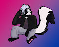 [Commission] Punk Skunk by DarkwolfUntamed