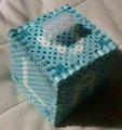 3-D Mario Cube Name Perler Badge 2 by Valreations