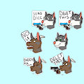 Stickers so far by KoboldBlackpaw