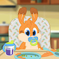 Binky Trick [ANIMATED] by IkeBunny