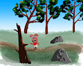 Amy in the Spooky Woods -By CoffeehoundJoe-