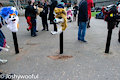 Fursuit heads on pikes at LondonFurs 304 by Joshywooful