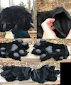 Black Handpaws by GoldenManeMascoting