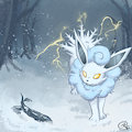 Weiss The Alolan Jolteon by YamaDoruX