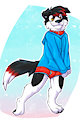 collie hoodie by Gaokun