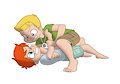 Sebastian Jamie wrestling - by Tato